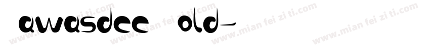 Sawasdee Bold字体转换